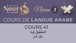 Arabe N3 - Cours 41