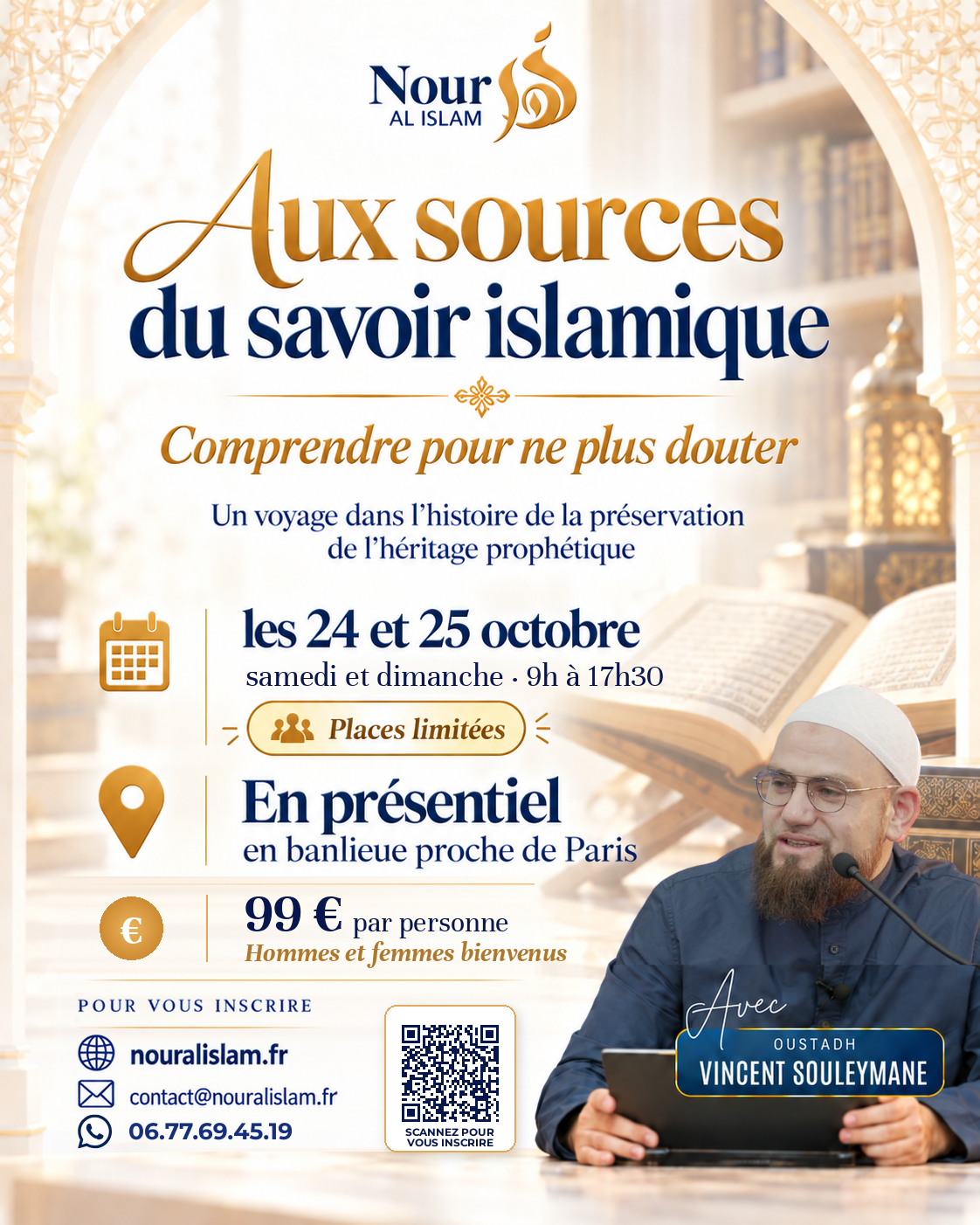 Séminaire "Aux sources du savoir islamique" – 24 et 25 octobre 2026